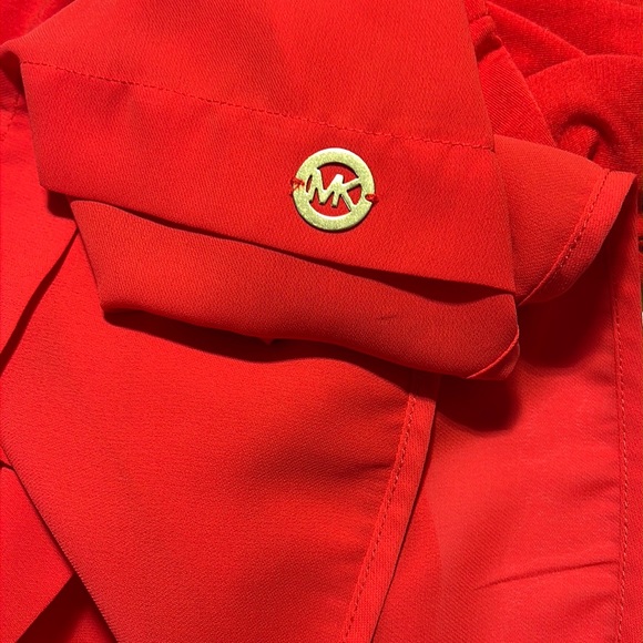 MICHAEL MICHAEL KORS || Sleeveless Orange Mix Blend Top. Sz. M - Picture 9 of 11